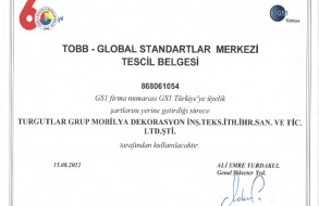 Tobb-Global Standartlar Merkezi Tescil Belgesi